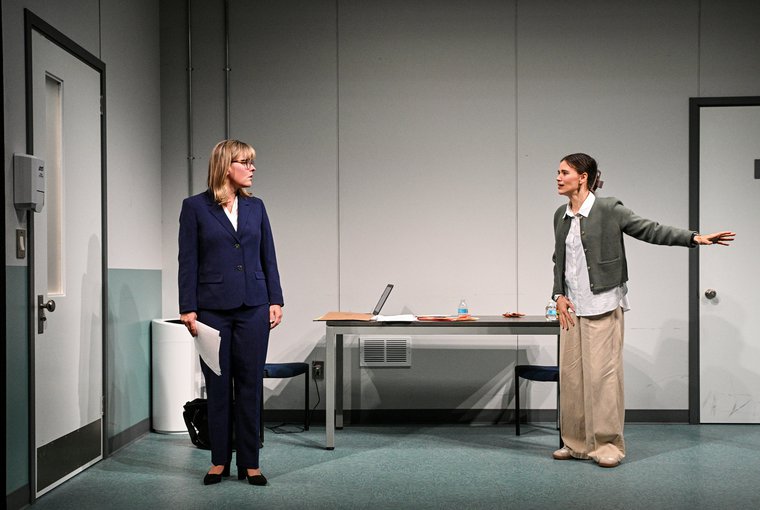 Kelly McAndrew and Meredith Garretson in BLOOD OF THE LAMB
