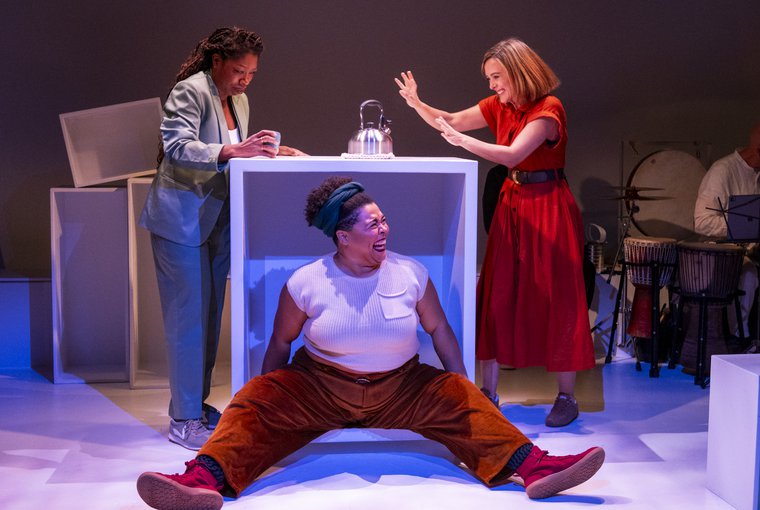 Akyiaa Wilson, Cristina Pitter, and Christina Bennett Lind in WAKE