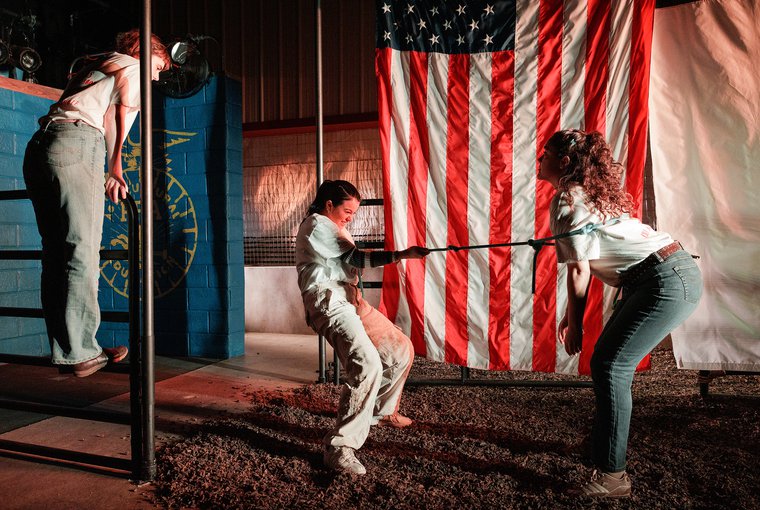 Maaike Laanstra-Cown, Elisa Tarquinio, and Gabriela Veciana in CALF SCRAMBLE