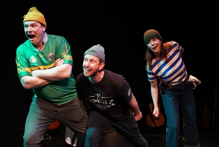 Callum McGuire, Ben Simon, and Anna McCormick in CATCH OF THE DAY