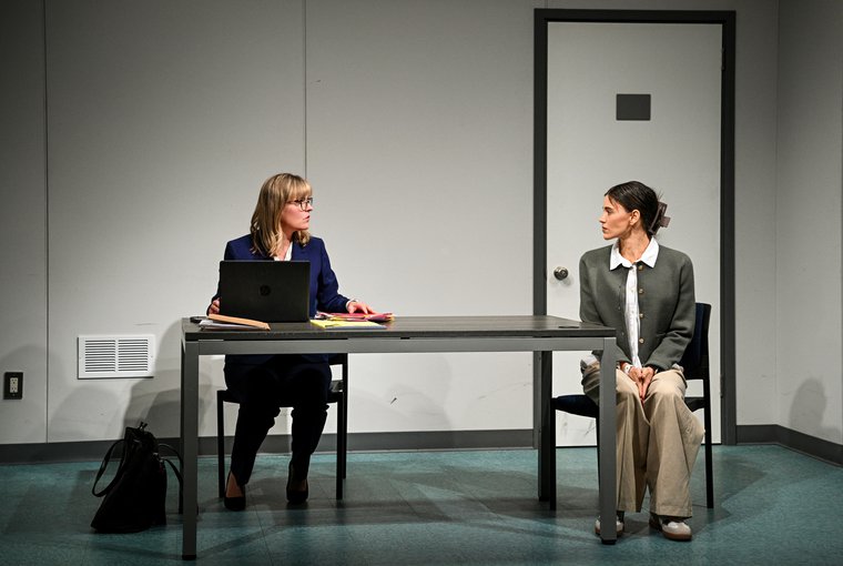 Kelly McAndrew and Meredith Garretson in BLOOD OF THE LAMB