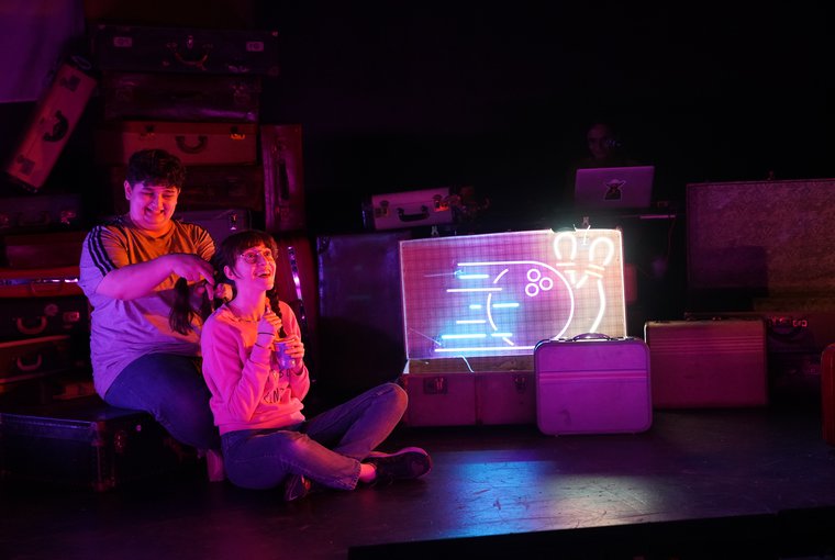 Alex Brain and Michaela Murphy in CASSIE AND THE LIGHTS