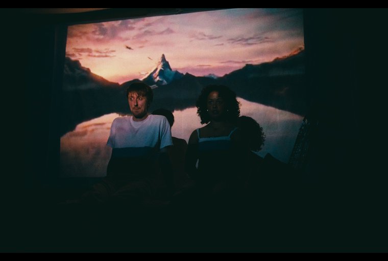 Francis Nunnery and Amaia Naima Aguinaga in THIS IS NOT ABOUT ME.