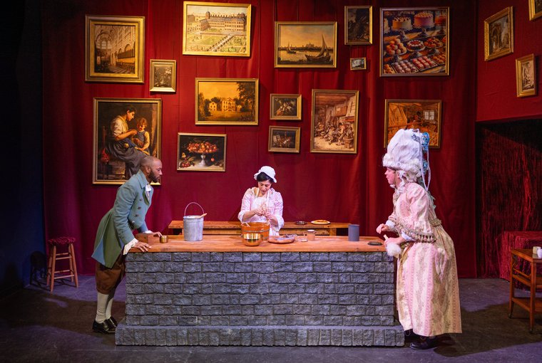 Erin Lamar, Julie Congress, and Steven Conroy in SUGARCRAFT