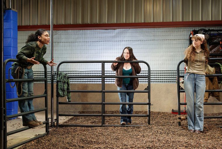 Marvelyn Ramirez, Ferin Bergen, and Maaike Laanstra-Corn in CALF SCRAMBLE