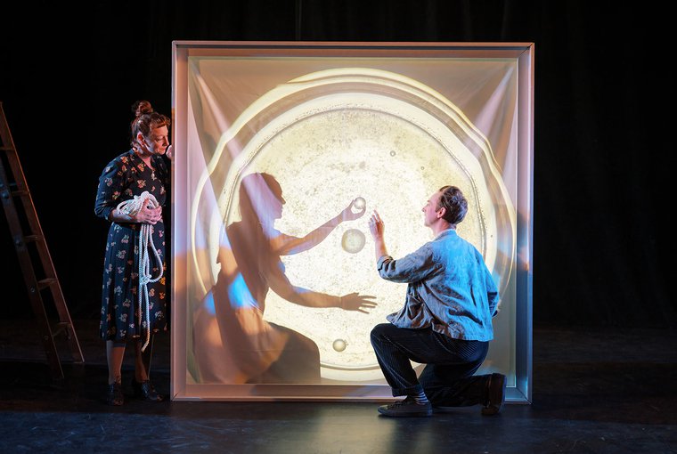 Sabrina Mandell and Alex Vernon in JUXTAPOSE