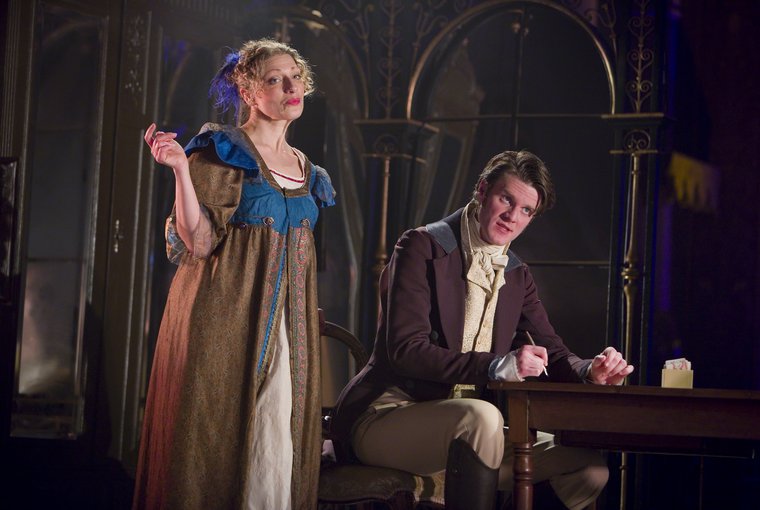 Sarah Gobran and Luke Barton in PRIDE & PREJUDICE