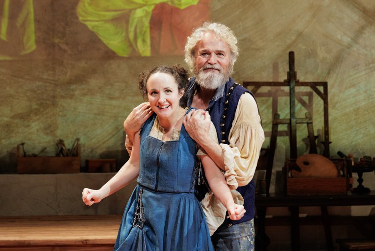Kate Hamill and Wynn Harmon in THE LIGHT AND THE DARK