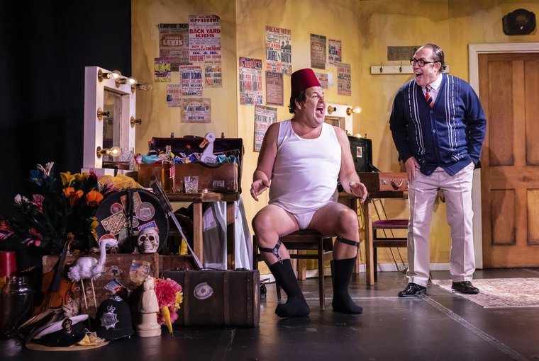 Damian Williams and Bob Golding in THE LAST LAUGH