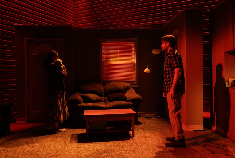 Molly Carden and Daniel Abeles in AMERIKIN