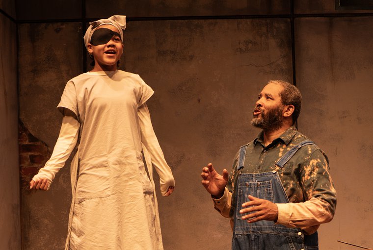 Sidney Hatcher and Benjamin Rowe in THE HOUSE OF THE NEGRO INSANE