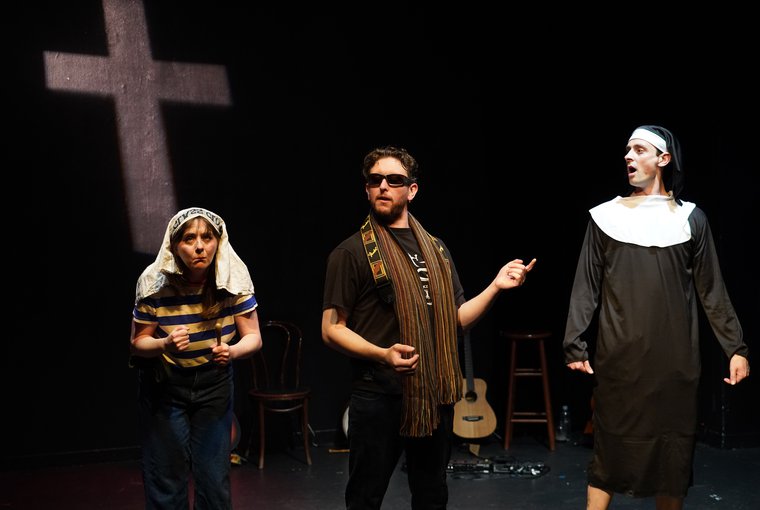 Anna McCormick, Ben Simon, and Jonty Weston in CATCH OF THE DAY