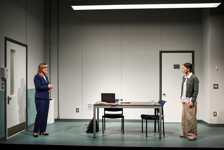 Kelly McAndrew and Meredith Garretson in BLOOD OF THE LAMB