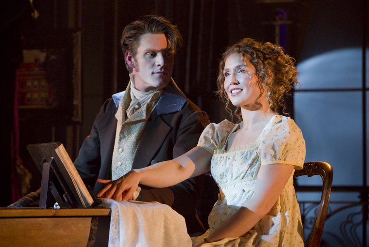 Luke Barton and April Hughes in PRIDE & PREJUDICE