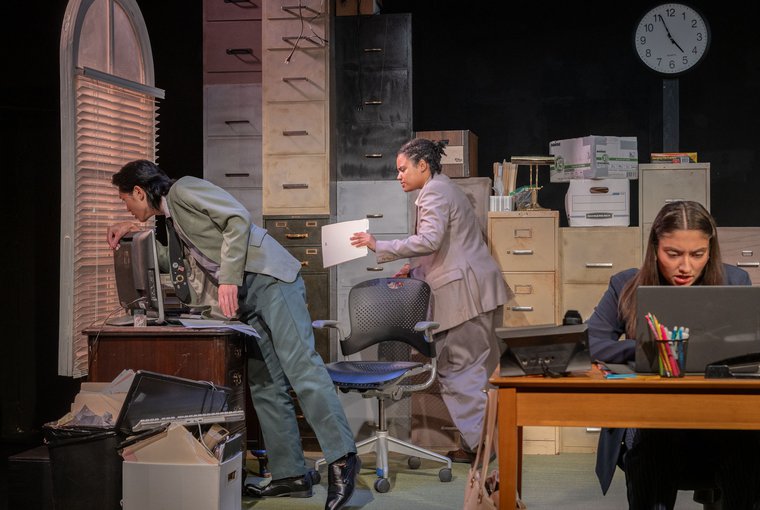 Charles Hsu, Vann Dukes, and Kleo Mitrokostas in THIS IS GOVERNMENT