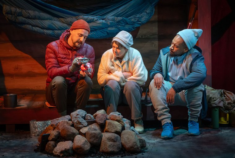 John Alejandro Jeffords, Larisa Oleynik, and Joshua David Robinson in LEAN-TO