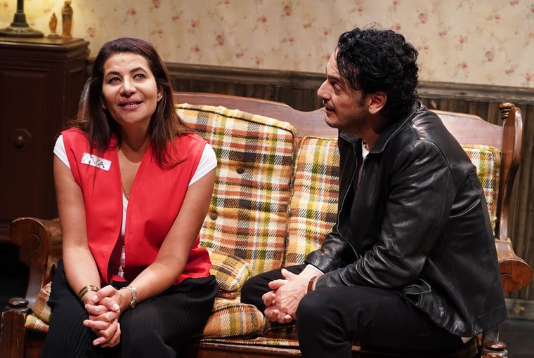 Inji El Gammal and Khaled Abol Naga in IN THE SHADOW OF HER FATHER