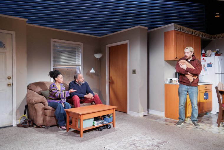 Amber Reauchean Williams, Victor Williams, and Daniel Abeles in AMERIKIN