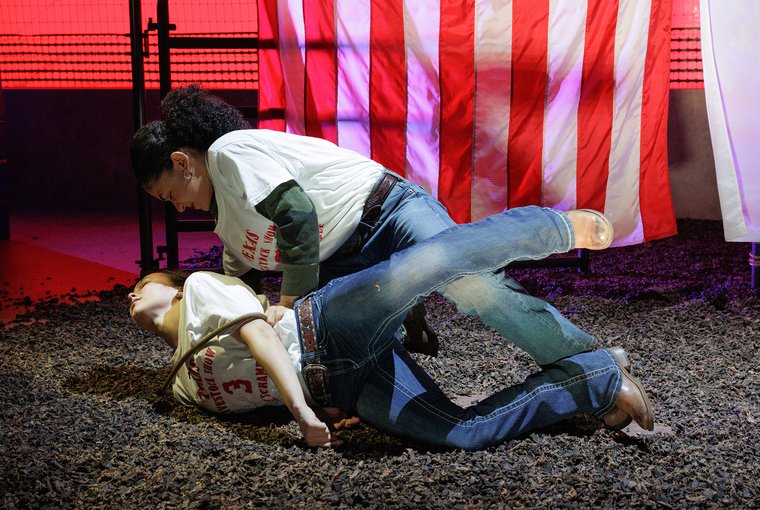 Ferin Bergen and Marvelyn Ramirez in CALF SCRAMBLE