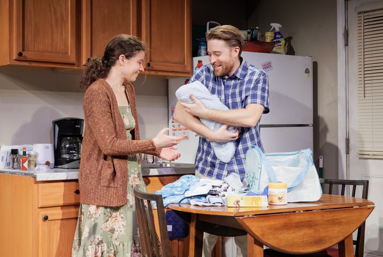 Molly Carden and Daniel Abeles in AMERIKIN