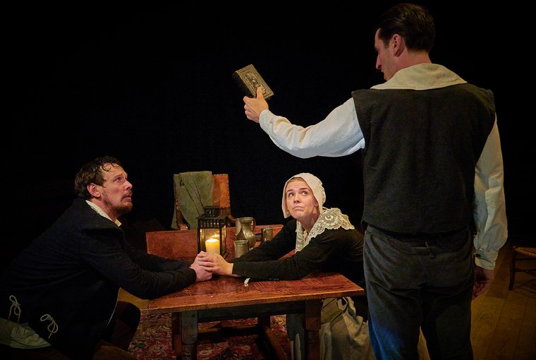 Christopher Ashman, Nadia Jackson, and Vincent Moisy in THE UNGODLY