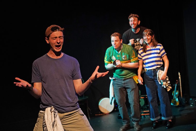 Jonty Weston, Callum McGuire, Ben Simon, and Anna McCormick in CATCH OF THE DAY