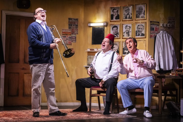 Bob Golding, Damian Williams, and Simon Cartwright in THE LAST LAUGH