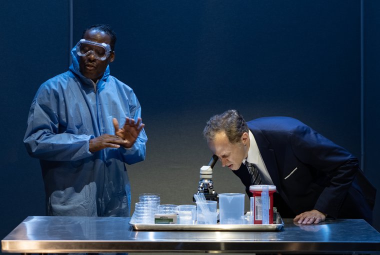 Reginald L. Barnes and Jackson Hayes in THE BLEEDING CLASS