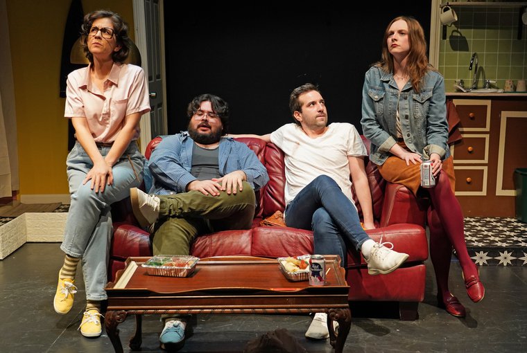 Maite Uzal, Mateo Parodi, Billy Cosgrove, and Kaitlin Ruby in THE IMPORTANCE OF DOING ART