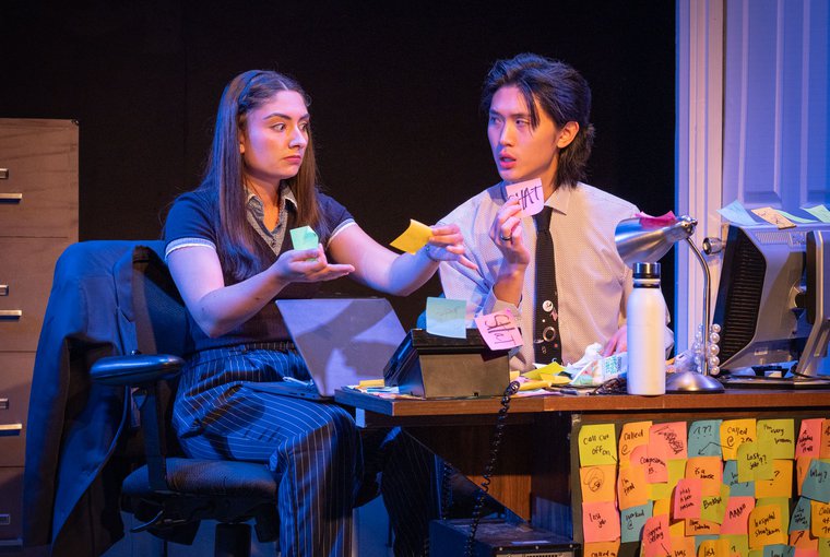 Kleo Mitrokostas and Charles Hsu in THIS IS GOVERNMENT