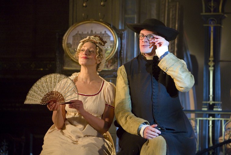 Sarah Gobran and Luke Barton in PRIDE & PREJUDICE