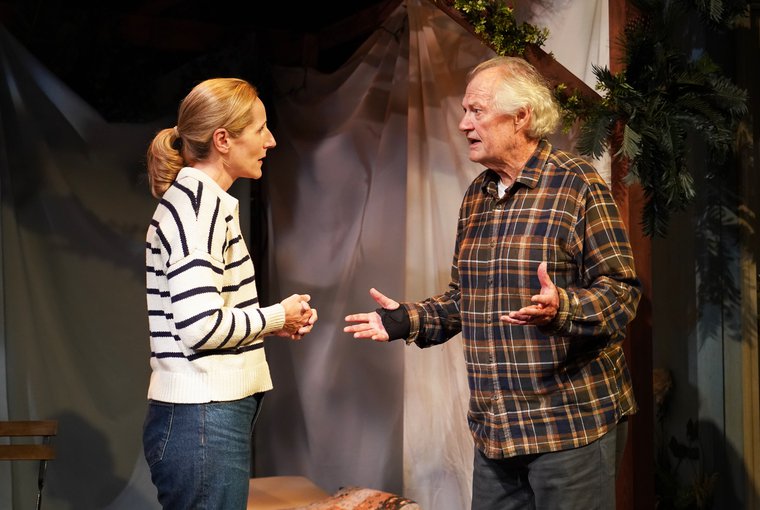 Liza Seneca and Andy Robinson in SUKKOT