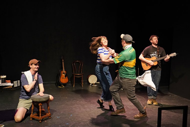Jonty Weston, Anna McCormick, Callum McGuire, and Ben Simon in CATCH OF THE DAY