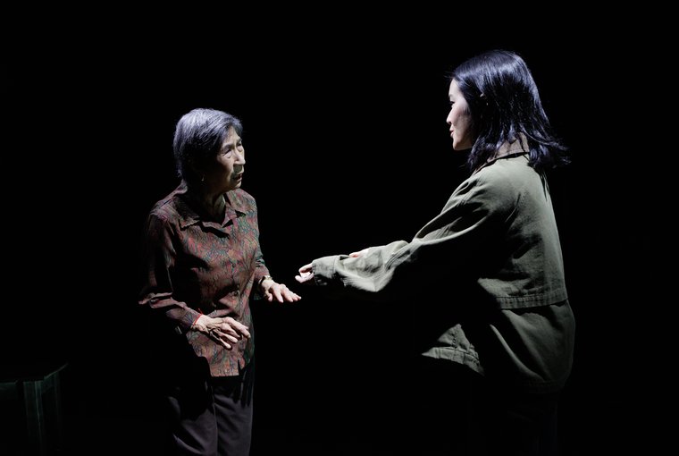 Wai Ching Ho and Amy Keum in LAOWANG