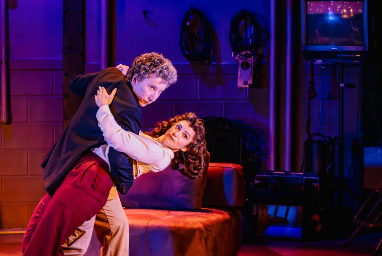 Jonathan Silver and Jordan Kai Burnett in GENE & GILDA