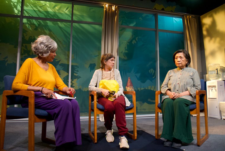 Petronia Paley, Jan Leslie Harding, and Mia Katigbak in EVERYTHING IS HERE