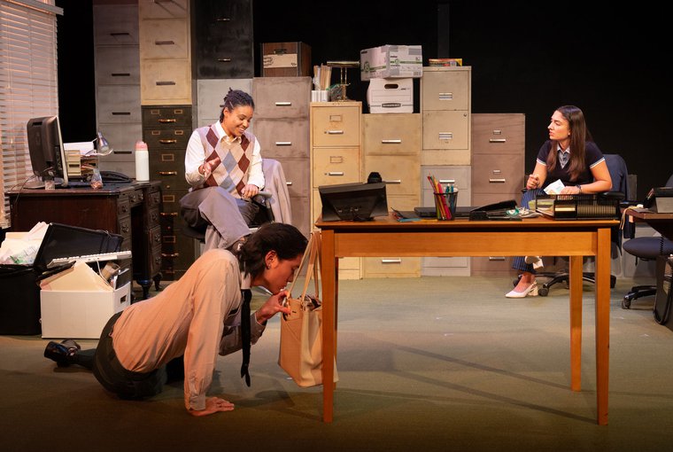 Vann Dukes, Charles Hsu, and Kleo Mitrokostas in THIS IS GOVERNMENT